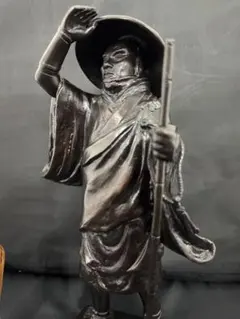 般若純一郎 特大　恵比寿天 銅製 彫刻 仏像 置物 風水 開運 金運 招財 骨董 般若純一郎 特大 恵比寿天 銅製 彫刻 仏像 置物 風水 開運 金運