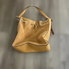 ZARA イエロー バケツ型ショルダーバッグ