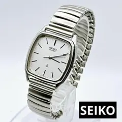 稼動 ビンテージ SEIKO セイコー クォーツ メンズ腕時計 シルバー