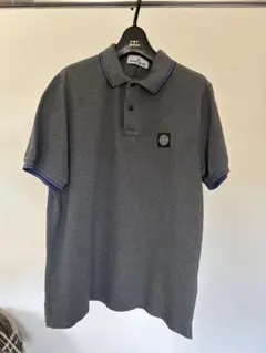 STONE ISLAND 半袖ポロシャツ XL (SLIM FIT) グレーのサムネイル