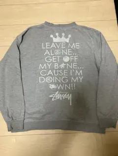 stuusy グレー　トレーナー　90s 8ボール