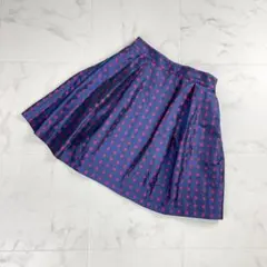 美品 トゥービーバイアニエスべー フレアスカート 紺 36 *QC1311