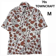 美品✨️70s TOWNCRAFT ヴィンテージ 総柄 半袖シャツ コピーライトのサムネイル