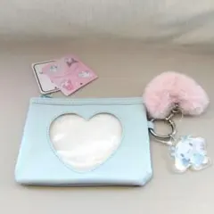 サンリオ　シナモロール　夢みるエンジェルスイング　ハート窓付きポーチ