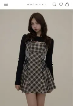 ANDMARY Nina check mini dress - メルカリ
