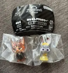 ズートピア2 めじるしアクセサリー　2点セット　ニック　ジュディ　B