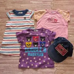 ミキハウス　DOUBLE.B ベビー服セット Tシャツ スカート パンツ ハット