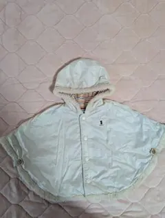 ミキハウス フード付きポンチョ