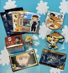 鬼滅の刃　我妻善逸キャラクター ステッカーまとめ売り