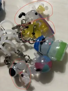 新品未開封スヌーピー カプセルトイ キーホルダー 3種セット