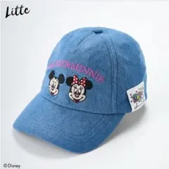 リトシー　しまむら　ミッキーミニー　デニム　キャップ　帽子　54cmのサムネイル