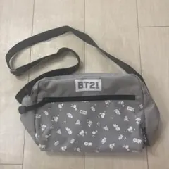 【BTS】公式 BT21 ショルダーバッグ グレー