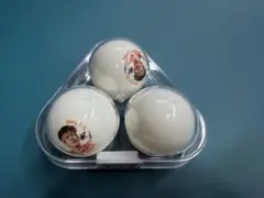 王楚欽Wang C.Q サイン入り卓球ボール3個セット　③