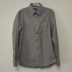 チェック柄 ボタンダウン長袖シャツ