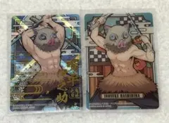 鬼滅の刃　ステンドグラスカード　嘴平伊之助