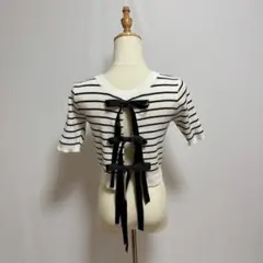 グレイル　バックリボンニットトップス[k9350e] Lサイズ　白　量産型