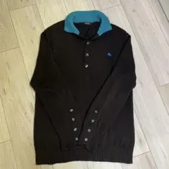 ☆BURBERRY バーバリーブラックレーベル ホースロゴ タートルネックニット