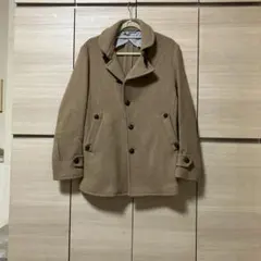 タイムセール✨men'sベージュウールコート ショート丈