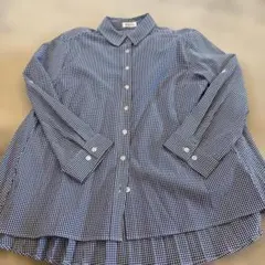 【FENICE 】チェック柄 長袖シャツ38