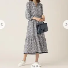 【新品　未使用】組曲　ワンピース　花柄　アネモネ　ティアード