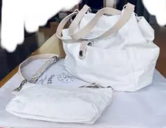 ⭐️未使用　russet ラシット　バッグ　オフホワイト　⭕️2点　高級感満載