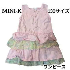 MINI-K ミニケー ノースリーブワンピース ピンク 花柄のサムネイル