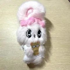 エスターバニー ピンクのうさぎ ぬいぐるみストラップ