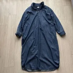 ゆったり　アーバンリサーチドアーズデニム　スキッパー　ロングワンピース