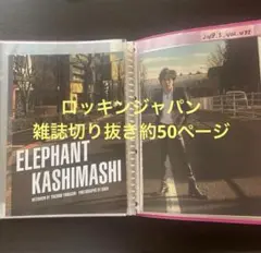 エレファントカシマシ 宮本浩次　雑誌　切り抜き