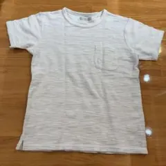 ホワイト ポケット付き Tシャツ