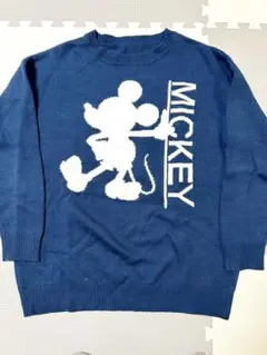 ミッキーマウス ニットセーター ネイビー