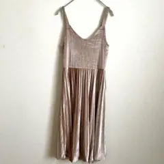 COCOMOMO 新品未使用　キャミワンピース　ベロア　プリーツ