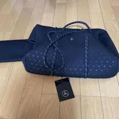 【未使用品タグ付き】メルセデス ベンツ トートバッグ スターパターン ポーチ付き