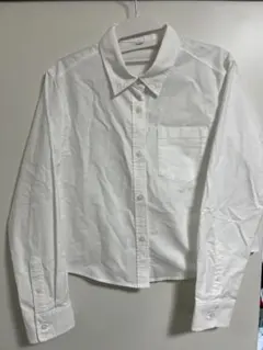 美品　GU オックスフォードショートシャツ M 白