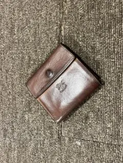 IL BISONTE 二つ折り財布 オレンジブラウン