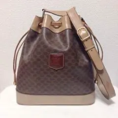 ミヤさま専用【CELINE】ヴィンテージ マカダム柄 巾着ショルダーバッグ
