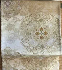 正倉院大花文　金銀糸　袋帯　正絹