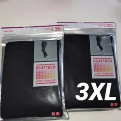 ユニクロヒートテックレギンス10分丈ブラック 3XL２枚