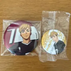 ハイキュー　宮侑　缶バッジ　ハイキュープラザ　くら寿司　コラボ