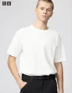 UNIQLO クルーネックTシャツ L ホワイト