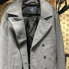 BACK NUMBER グレー ウールピーコート Lサイズ