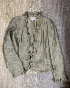 春夏　アルマーニ　15万　コレツィオーニ　ソフトジャケット　ゴールド系　40