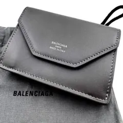 ✨極美品✨BALENCIAGA ENVELOPE ミニ ウォレット グレー - メルカリ