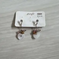 gargle 天然石 ハート型 イヤリングのサムネイル
