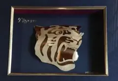 新品 阪神タイガース 純金箔 立体オブジェ 額縁入り 記念品のサムネイル