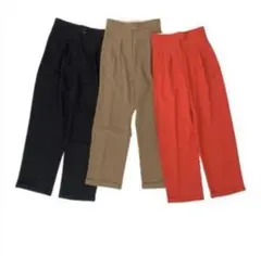 【美品】アガウド　ハイウエストタックパンツ　ブラック　36サイズ