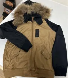 moussy ファー付きブルゾン ブラウン×ブラック サイズ1のサムネイル