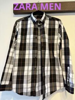 ZARA MAN チェック柄シャツ スリムフィット