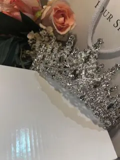【結婚式】ブライダルティアラ・ピアス・ネックレスセット
