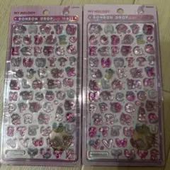 ボンボンドロップシール サンリオ　もじ　マイメロディ　２枚セット